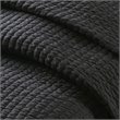Madison Park Keaton Polyester Microfiber Solid Brushed Coverlet Set in Black