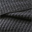 Madison Park Keaton Polyester Microfiber Solid Brushed Coverlet Set in Black