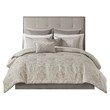 Madison Park Emilia 12-Piece 100 Percent Polyester Comforter Set in Brown