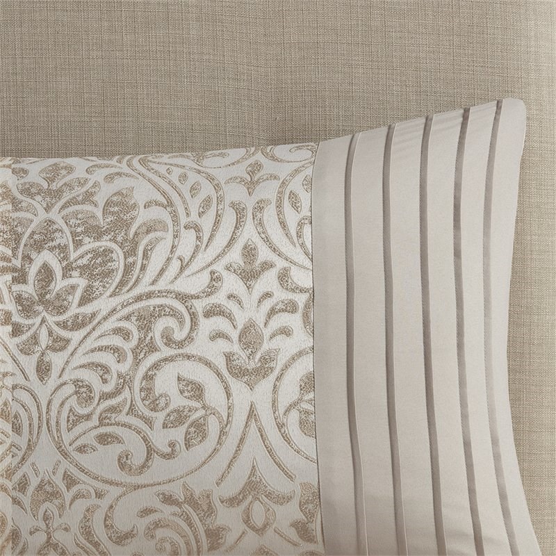 Madison Park Emilia 12-Piece 100 Percent Polyester Comforter Set in Brown