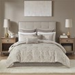 Madison Park Emilia 12-Piece 100 Percent Polyester Comforter Set in Brown
