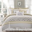 Madison Park Dawn 9-Piece Polyester Cotton Percale Comforter Set in Yellow