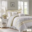Madison Park Dawn 9-Piece Polyester Cotton Percale Comforter Set in Yellow