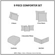 Madison Park Dawn 9-Piece Polyester Cotton Percale Comforter Set in Yellow