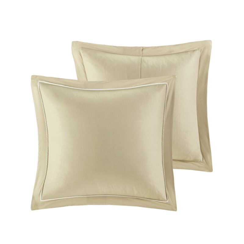 Madison Park Dawn 9-Piece Polyester Cotton Percale Comforter Set in Yellow