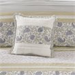 Madison Park Dawn 9-Piece Polyester Cotton Percale Comforter Set in Yellow