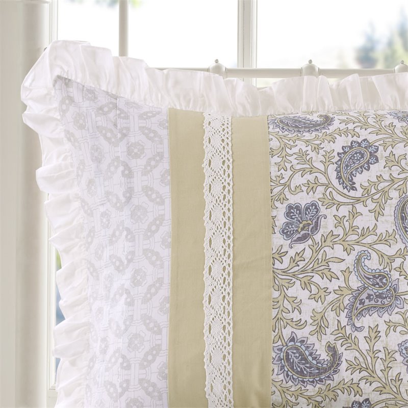 Madison Park Dawn 9-Piece Polyester Cotton Percale Comforter Set in Yellow