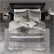 Madison Park Rhapsody 7-Piece Polyester Jacquard Comforter Set in Purple
