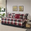 Madison Park Ridge Polyester Herringbone Reversible Daybed Cover Set in Red