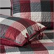 Madison Park Ridge Polyester Herringbone Reversible Daybed Cover Set in Red