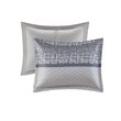 Madison Park Rhapsody 7-Piece Polyester Jacquard Comforter Set in Navy Finish