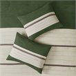 Madison Park Palmer 7-Piece 100 Percent Polyester Comforter Set in Green
