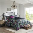 Madison Park Tasha 5-Piece 100 Percent Polyester Comforter Set in Black