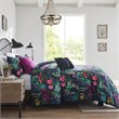 Madison Park Tasha 5-Piece 100 Percent Polyester Comforter Set in Black