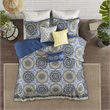 Madison Park 6-Piece 100 Percent Polyester Microfiber Coverlet Set in Blue