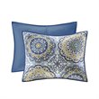 Madison Park 6-Piece 100 Percent Polyester Microfiber Coverlet Set in Blue