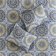 Madison Park 6-Piece 100 Percent Polyester Microfiber Coverlet Set in Blue