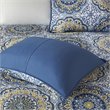Madison Park 6-Piece 100 Percent Polyester Microfiber Coverlet Set in Blue
