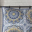 Madison Park 6-Piece 100 Percent Polyester Microfiber Coverlet Set in Blue
