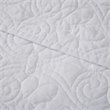 Madison Park 100 Percent Polyester Microfiber Oversized Quilted Throw in White