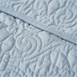 Madison Park 100 Percent Polyester Microfiber Oversized Quilted Throw in Blue