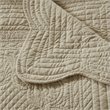 Madison Park Microfiber Oversized Quilted Throw with Scalloped Edges in Brown