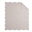Madison Park 100 Percent Polyester Microfiber Solid Brushed Quilted Throw - Pink