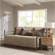 Madison Park Boone 6-Piece 100 Percent Polyester Day Bed Cover in Brown
