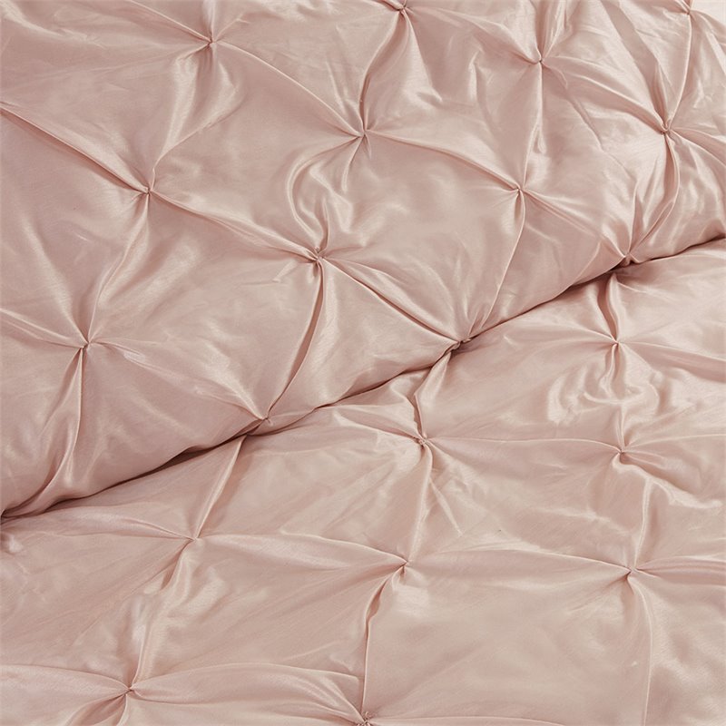 Madison Park Essentials Joella 24-Piece Polyester Tufted Comforter Set in Pink