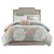 Madison Park Essentials Maible 7-Piece Polyester Comforter Set in Pink