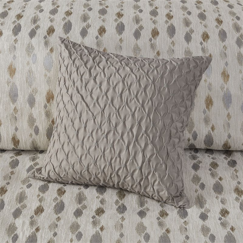 Madison Park Signature Sanctuary 8-Piece Polyester Queen Comforter Set in Beige