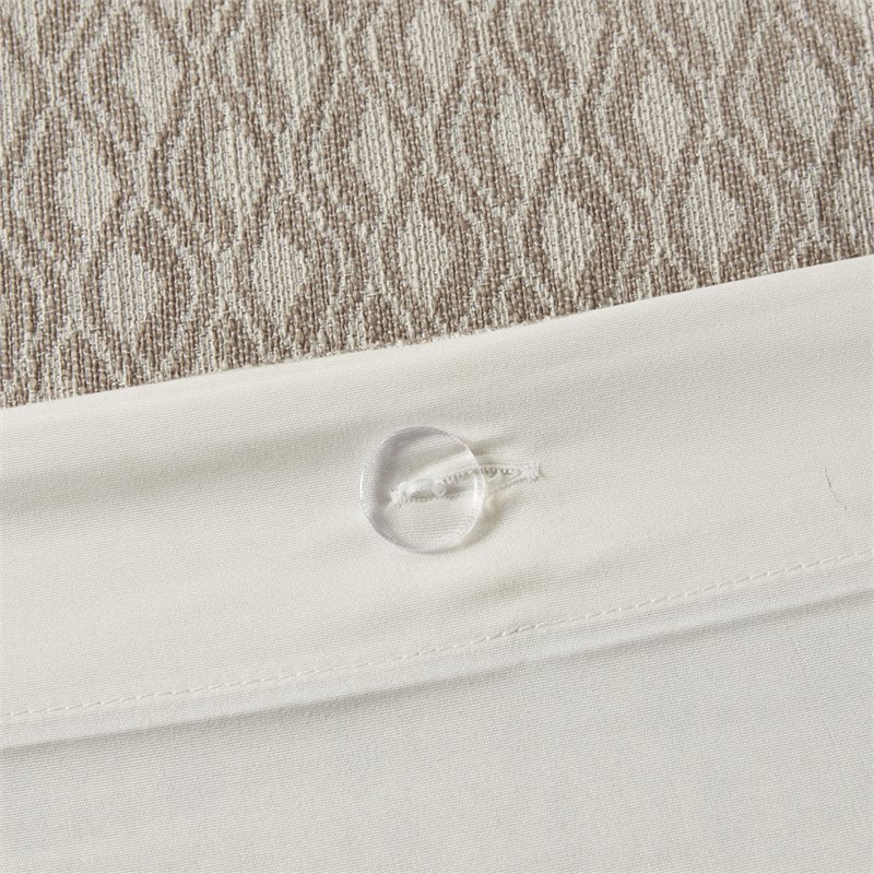 Madison Park Signature Grace 8-Piece Geometric Jacquard Comforter Set in Beige