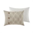 Madison Park Signature Grace 8-Piece Geometric Jacquard Comforter Set in Beige