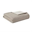 Madison Park Signature Grace 8-Piece Geometric Jacquard Comforter Set in Beige