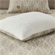 Madison Park Signature Grace 8-Piece Geometric Jacquard Comforter Set in Beige