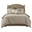 Madison Park Signature Grace 8-Piece Geometric Jacquard Comforter Set in Beige