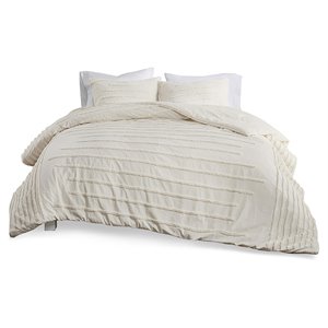 Urban Habitat Mercer 100 Percent Cotton Comforter Set in Ivory Finish