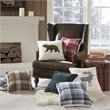 Woolrich 100 Percent Polyester Bear Square Berber Pillow in White