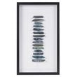 Martha Stewart Cerulean Stones Real Natural Agate Framed Shadowbox in Blue