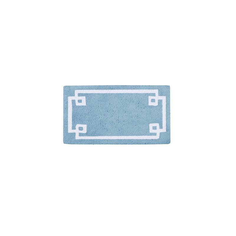 Madison Park Evan 100 Percent Cotton Tufted Bath Rug in Blue Finish