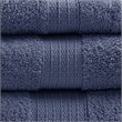 Madison Park Organic 6-Piece 100 Percent Cotton Towel Set in Navy