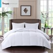 Sleep Philosophy 100 Percent Cotton Sateen Double Insertion Comforter - White