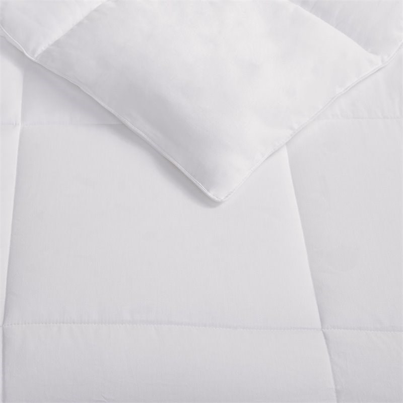 Sleep Philosophy 100 Percent Cotton Sateen Double Insertion Comforter - White
