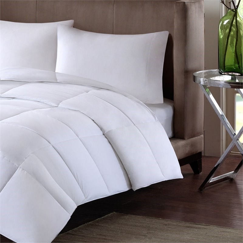 Sleep Philosophy 100 Percent Cotton Sateen Double Insertion Comforter - White