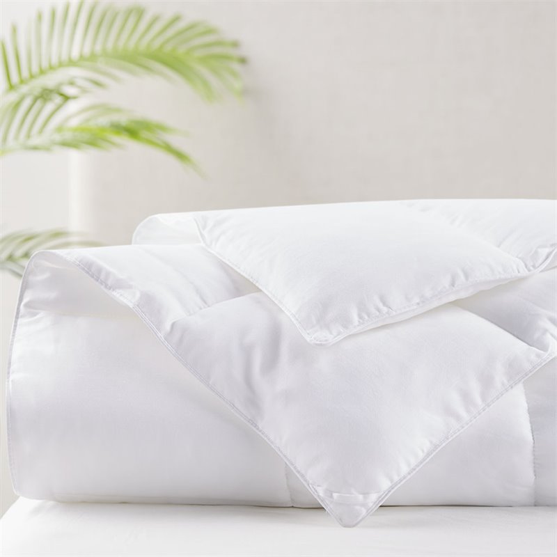 Sleep Philosophy 100 Percent Cotton Double Insertion Comforter in White