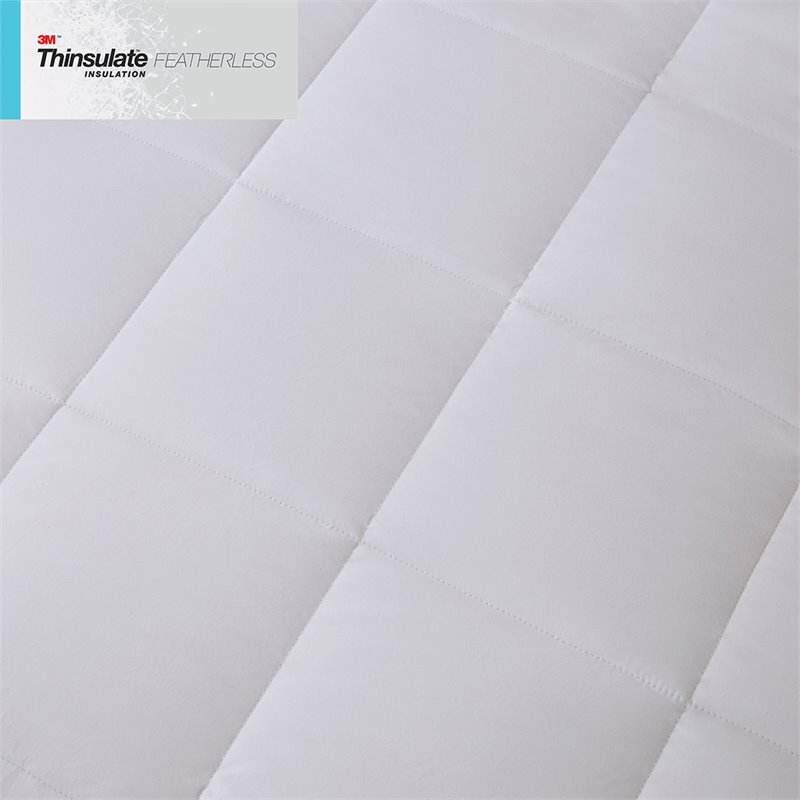 Sleep Philosophy 100 Percent Cotton Double Insertion Comforter in White