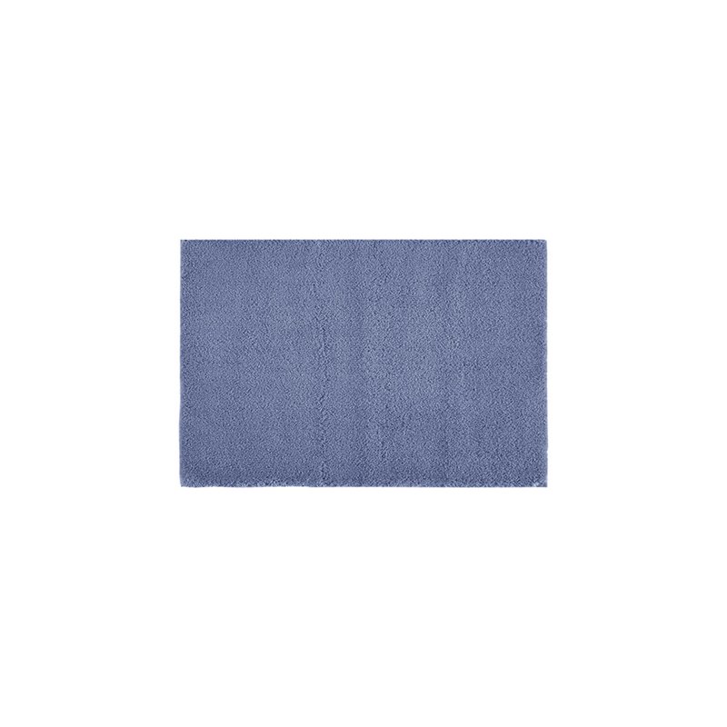 Madison Park Signature Marshmallow 100 Percent Polyester Bath Rug in Navy