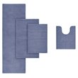 Madison Park Signature Marshmallow 100 Percent Polyester Bath Rug in Navy