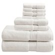 Madison Park Signature 8-Piece 100 Percent Cotton Towel Set in Cream