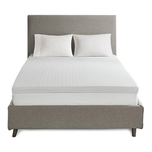 Sleep Philosophy 3&quot Memory Foam Mattress Topper with 3M Management in White